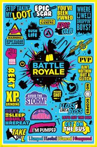 Plakát Battle Royale - Infographic, (61 x 91.5 cm)