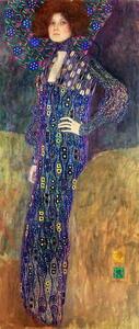 Gustav Klimt - Festmény reprodukció Emilie Floege, 1902, (21.1 x 50 cm)