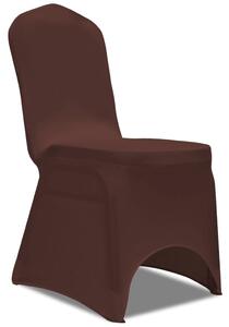 VidaXL 4 db nyújtható szék huzat barna