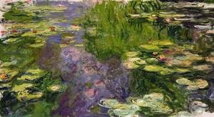 Claude Monet - Festmény reprodukció Waterlilies, (40 x 22.5 cm)