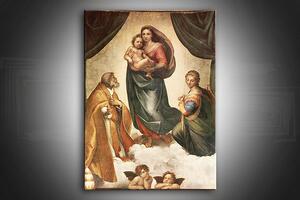 Vászonkép Sixtusi Madonna - Raffaello Santi 0 (reprodukció)