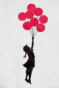 Plakát Banksy - Floating Girl, (61 x 91.5 cm)