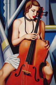 Abel, Catherine - Festmény reprodukció Woman with Cello, (26.7 x 40 cm)