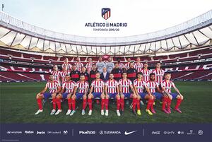 Plakát Atletico Madrid 2019/2020 - Team, (61 x 91.5 cm)