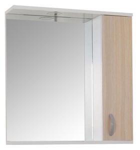 Oglio Fürdőszobai tükrös szekrény 60cm sonoma