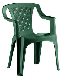 Genova II NEW 4 személyes kerti bútor szett, zöld asztallal, 4 db Palermo zöld székkel