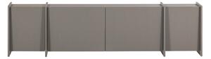 Szürke TV-állvány kőrisfa dekorral 200x53x44 cm Brock – WOOOD