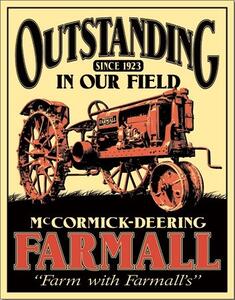 Fém tábla Farmall - Outstanding, (32 x 41 cm)