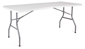 ASTOREO Összecsukható kerti asztal - fehér - Méretet magassága: 74 cm, az asztallap