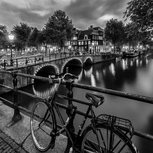 Fotográfia AMSTERDAM Evening impression from Brouwersgracht, Melanie Viola