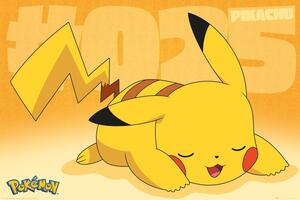 Plakát Pokemon - Pikachu Asleep, (91.5 x 61 cm)
