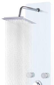 VidaXL fehér üveg zuhanypanel 25 x 44,6 x 130 cm