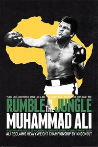 Plakát Muhammad Ali - Rumble in the Jungle, (61 x 91.5 cm)