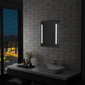 VidaXL LED-es fürdőszobai falitükör polccal 50 x 70 cm