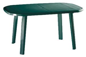 Franca 6 személyes ovális kerti asztal Zöld