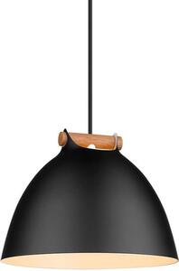 Fekete fém függőlámpa Halo Design Arhus 24 cm