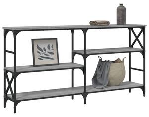 VidaXL szürke sonoma színű szerelt fa konzolasztal 150 x 29 x 76,5 cm