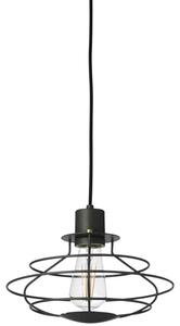 Sötétszürke fém függőlámpa Halo Design Rádió 28 cm