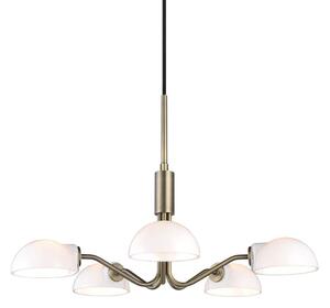 Sárgaréz üveg függőlámpa Halo Design Kjobenhavn 50 cm