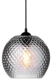 Füstszürke üveg függőlámpa Halo Design Nobb Ball 22 cm