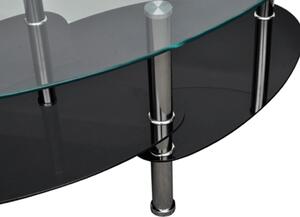 VidaXL egyedi kialakítású fekete dohányzóasztal
