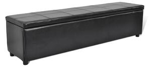 VidaXL fekete tárolópad 168x44x44 cm