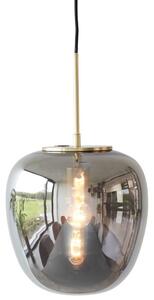 Füstszürke üveg függőlámpa Hübsch Reflektor 25 cm