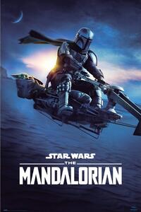 Plakát Star Wars: The Mandalorian - Speeder Bike 2, (61 x 91.5 cm)