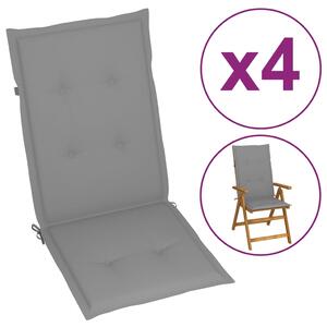VidaXL 4 darabos kerti szék párna 120x50x3 cm