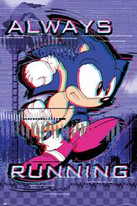 Plakát Sonic the Hedgehog - Always Runnig, (61 x 91.5 cm)