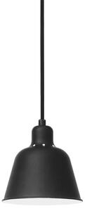 Fekete fém függőlámpa Halo Design Carpenter 15 cm