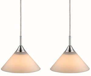 Két opálfehér függőlámpa készlet Halo Design Skomager 19 cm