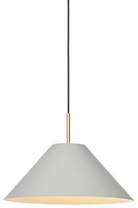 Világosszürke fém függőlámpa Halo Design Hygge 40 cm