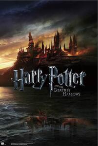 Plakát Harry Potter - Burning Hogwarts, (61 x 91.5 cm)