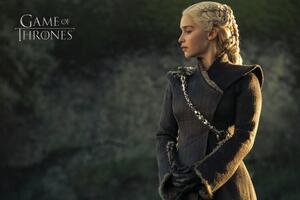 Művészi plakát Trónok harca - Daenerys Targaryen, (40 x 26.7 cm)