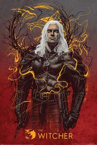 Plakát The Witcher - Geralt the White Wolf, (61 x 91.5 cm)