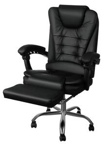 JAKS Állítható irodai görgőszék eco-bőrf fekete Boss
