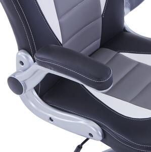 VidaXL fekete műbőr gamer szék
