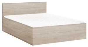 SOFIA ágy 120 x 200 cm, sonoma tölgy Ágyrács: Lamellás ágyrács, Matrac: Coco Maxi 19 cm matrac