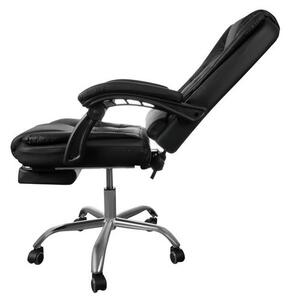 JAKS Állítható irodai görgőszék eco-bőrf fekete Boss