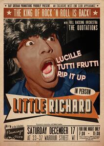 Plakát Little Richard Flamingo - Club Wardour St, (59.4 x 84.1 cm)
