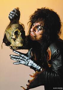 Plakát Alice Cooper - With Skull 1987, (59.4 x 84.1 cm)