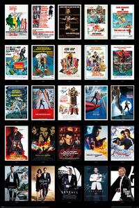 Plakát James Bond - 25 Films, (61 x 91.5 cm)