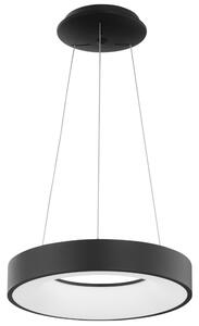 Fekete LED függőlámpa Nova Luce Rando Thin 38 cm