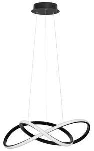 Fekete fém LED függőlámpa Nova Luce Amara 56 cm