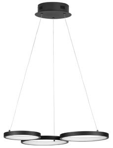 Fekete fém függő LED lámpa Nova Luce Magnus 55 cm