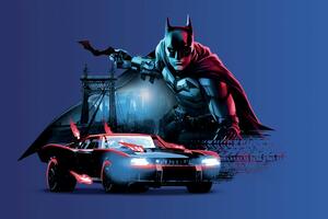 Művészi plakát The Batman in Gotham City, (40 x 26.7 cm)