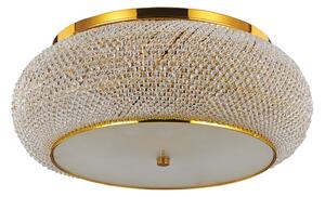 Ideal Lux PASHA' SP10 ORO arany kristály függesztett lámpa (IDE-100791) E14 10 izzós IP20