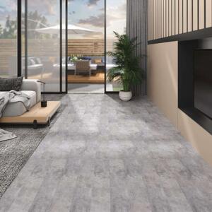 VidaXL cement barna nem öntapadó PVC padlóburkoló lapok 2 mm 5,26 m²