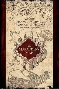 Plakát Harry Potter - The Marauders Map, (61 x 91.5 cm)